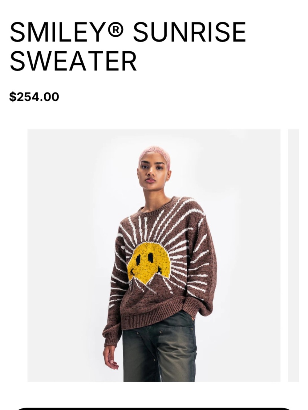 Market x Smiley Sunrise Sweater - Picture 7 of 7